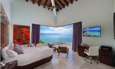 Villa de lujo frente al mar en Conchas Chinas, Puerto Vallarta | 6 recámaras, alberca privada, vistas espectaculares