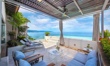 Villa de lujo frente al mar en Conchas Chinas, Puerto Vallarta | 6 recámaras, alberca privada, vistas espectaculares