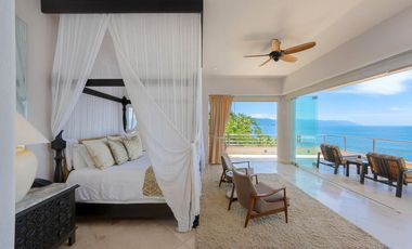 Villa de lujo frente al mar en Conchas Chinas, Puerto Vallarta | 6 recámaras, alberca privada, vistas espectaculares