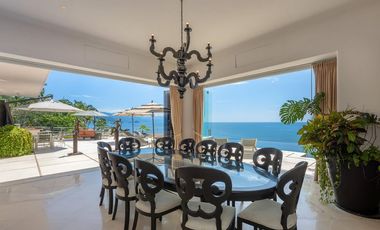 Villa de lujo frente al mar en Conchas Chinas, Puerto Vallarta | 6 recámaras, alberca privada, vistas espectaculares