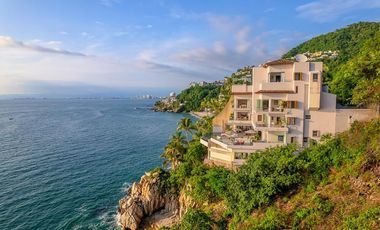 Villa de lujo frente al mar en Conchas Chinas, Puerto Vallarta | 6 recámaras, alberca privada, vistas espectaculares