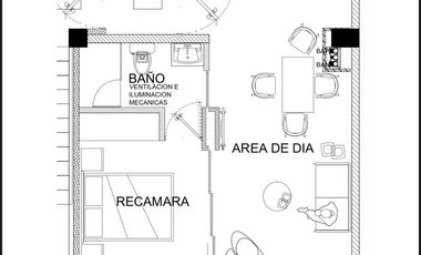 Estudio nuevo en Renta en La Americana, Av. La Paz a dos cuadras