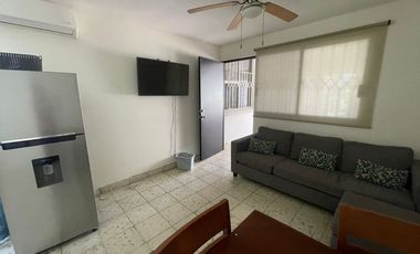 SE RENTA DEPARTAMENTO AMUEBLADO DE 2 RECAMARAS, GAVIOTAS.