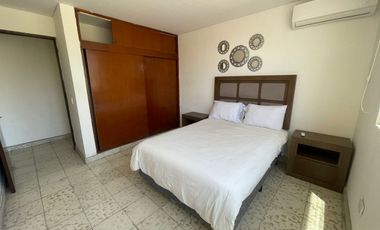 SE RENTA DEPARTAMENTO AMUEBLADO DE 2 RECAMARAS, GAVIOTAS.