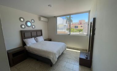 SE RENTA DEPARTAMENTO AMUEBLADO DE 2 RECAMARAS, GAVIOTAS.