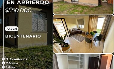 🏡 ¡Casa Amoblada en Arriendo – Villa Bicentenario, Talca!