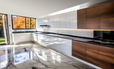 Moderna residencia con amplios espacios y  jardin