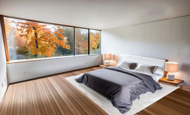 Moderna residencia con amplios espacios y  jardin