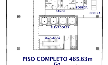 PISO COMPLETO 465m en renta en Torre JV, Centro Mayor Xalapa