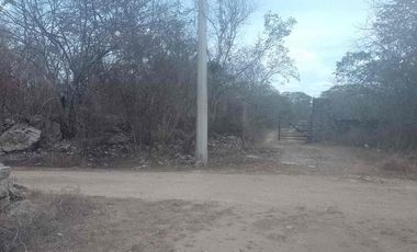 se vende terreno Tetiz cerca Hunucma