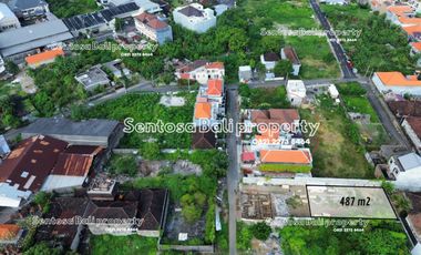 Tanah lokasi strategis 487m² dekat Sunset Road seminyak  Kuta Bali