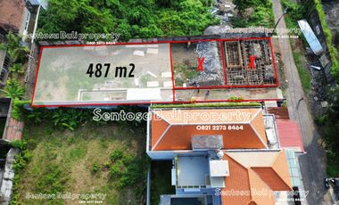Tanah lokasi strategis 487m² dekat Sunset Road seminyak  Kuta Bali