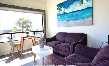 Departamento en renta | Terraza con vista al mar | El Sauzal, Ensenada