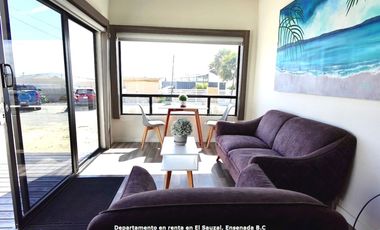 Departamento en renta | Terraza con vista al mar | El Sauzal, Ensenada
