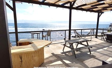 Departamento en renta | Terraza con vista al mar | El Sauzal, Ensenada