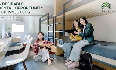 Studio with Balcony 202 Peaklane Davao Condotel/ Residential