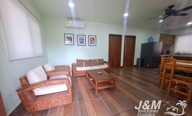 HERMOSO CONDOMINIO AMUEBLADO A MINUTOS DE LA PLAYA EN BAHIAS DE HUATULCO