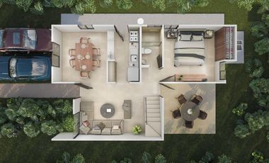 Modelo Mayapán | Casa Nueva en Mérida | 3 Recámaras | Terreno 10x20 | $2.1 MDP