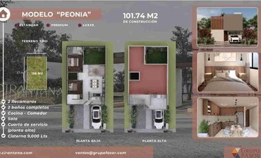 Venta de Casa de Dos Recámaras con proyecto de ampliación en planta alta y terreno adicional a un costado en coto exclusivo en Bosques tres Marias frente a ciudad salud en Morelia Michoacán.