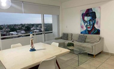 Departamento amueblado en renta con alberca