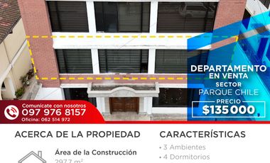 DEPARTAMENTO DE VENTA - SECTOR PARQUE CHILE
