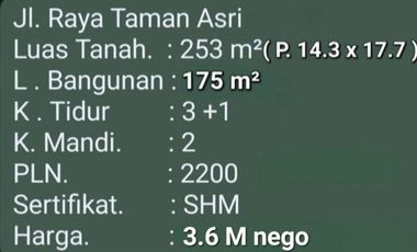 Rumah Raya Taman Asri Waru Sidoarjo
