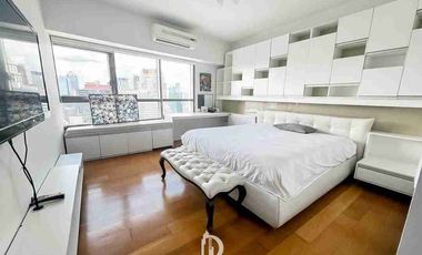 For Rent/Lease 2 BR with Maidsroom and Parking Fully Furnished Condo in - [ The Residences at Greenbelt San Lorenzo Tower ] - with Balcony Greenbelt Mall View - Corner Unit