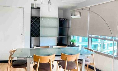 For Rent/Lease 2 BR with Maidsroom and Parking Fully Furnished Condo in - [ The Residences at Greenbelt San Lorenzo Tower ] - with Balcony Greenbelt Mall View - Corner Unit