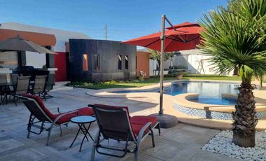 VENTA RESIDENCIA HACIENDA DE LA PALOMA,ALBERCA ,4 REMS. C/U CON BAÑO UÑY CLOSET, 1025M2 T. EQUIPADA TOTALMENTE,FRENTE A PARQUE.