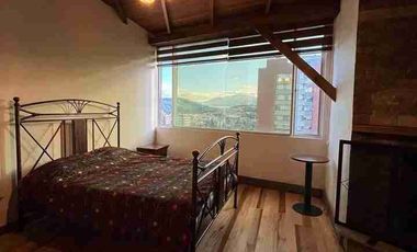 Se renta departamento amoblado de dor dormitorios, dúplex, penthouse. 12 de Octubre