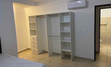 Departamento amueblado, en renta, con alberca, céntrico