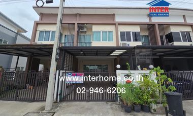 2-storey townhouse, 16 sq m, KC Cluster Village, Nimit Mai, Soi Maitrichit 7, Khlong Hok Wa Road, Nimit Mai Road, Lam Luk Ka, Pathum Thani