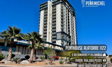 ¡NUEVO! PENTHOUSE 3 REC. Y 3½ BAÑOS