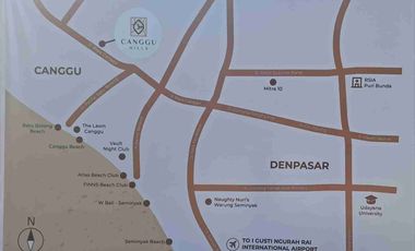 Tanah kavling commercial Residential Canggu Hill Bali