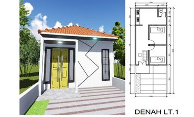 Rumah 1 lantai minimalis modern delta sari indah Sidoarjo