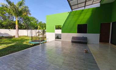 Venta ó renta de casa SIN muebles de un piso y 3 recámaras en Baspul