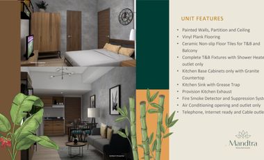 For Sale: 1BR Corner at Mandtra Residences in Tipolo, Mandaue City - 36sqm.