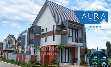 Rumah minimalis 2 lantai murah row jalan luas lokasi strategis diParung,Bogor