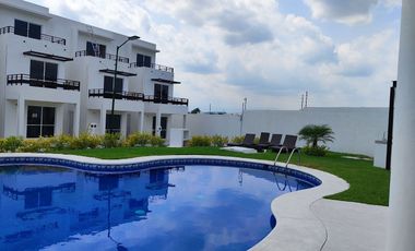 Venta de casa nueva de dos recámaras con alberca a solo 10 minutos de Cuautla Mor.