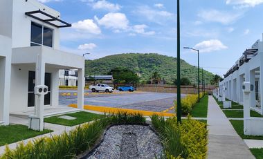 Venta de casa nueva de dos recámaras con alberca a solo 10 minutos de Cuautla Mor.