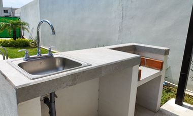 Venta de casa nueva de dos recámaras con alberca a solo 10 minutos de Cuautla Mor.