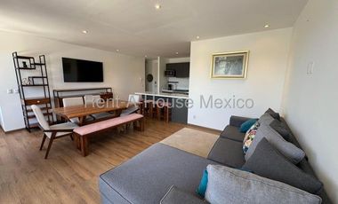 Altos de Juriquilla - RENTA. Departamento amueblado en planta baja, 3 recámaras