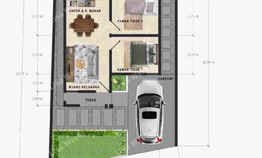 RUMAH MURAH TANAH LUAS SHM DEKAT SMK ISLAM SECANG