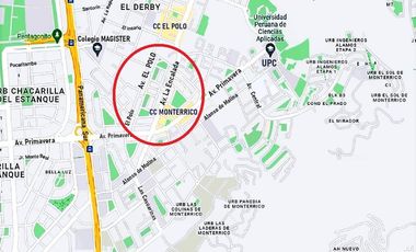 Surco MONTERRICO – Alquiler Dpto Frente a Parque de 3 dorm