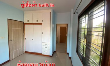 Single house for rent, 137 sq wha ,3 bedrooms, 2 bathrooms , near Asia Industrial Estate and Robinson Department Store, 4 km, Ban Chang, Rayong (Fully