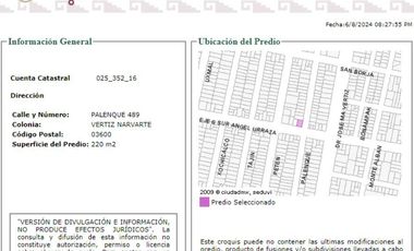 HERMOSA CASA EN VENTA DE RECUPERACION BANCARIA EN VERTIZ NARVARTE, BENITO JUAREZ, CDMX.