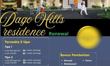 RUMAH CLUSTER TANPA DP SANGAT STRATEGIS DI DAGO PARUNG PANJANG