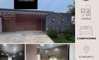 casa de una planta en renta