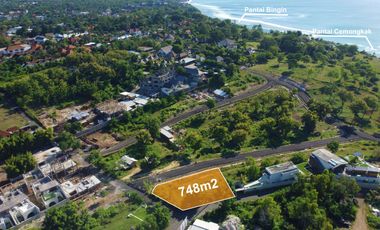 Freehold - Land sale 748m² di Cemongkak Bingin Beach Pecatu