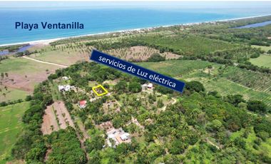 Se venden 3 terrenos en playa ventanilla, Pto. Esc. Oax.